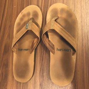 Men’s Hair Mari Leather Flip Flops size 10.5